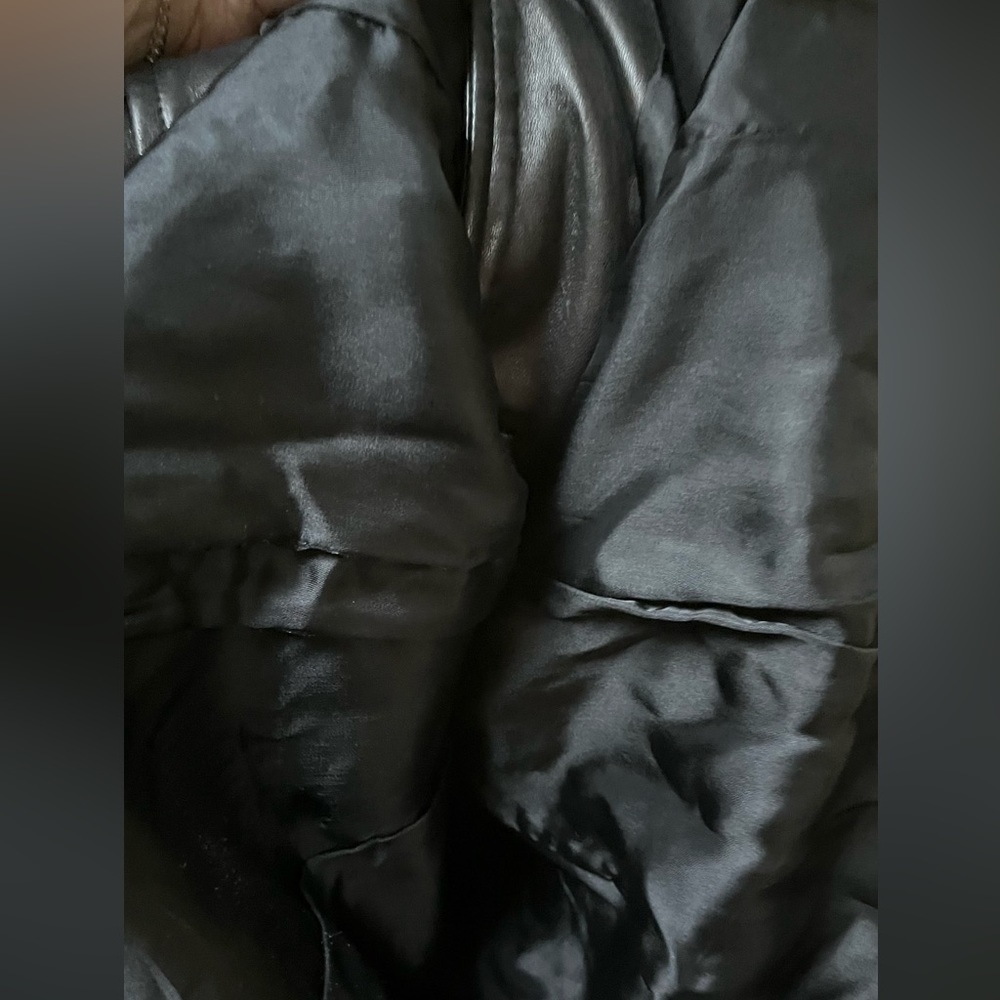 VINTAGE ANN TAYLOR Leather Blazer Jacket - Picture 7 of 7